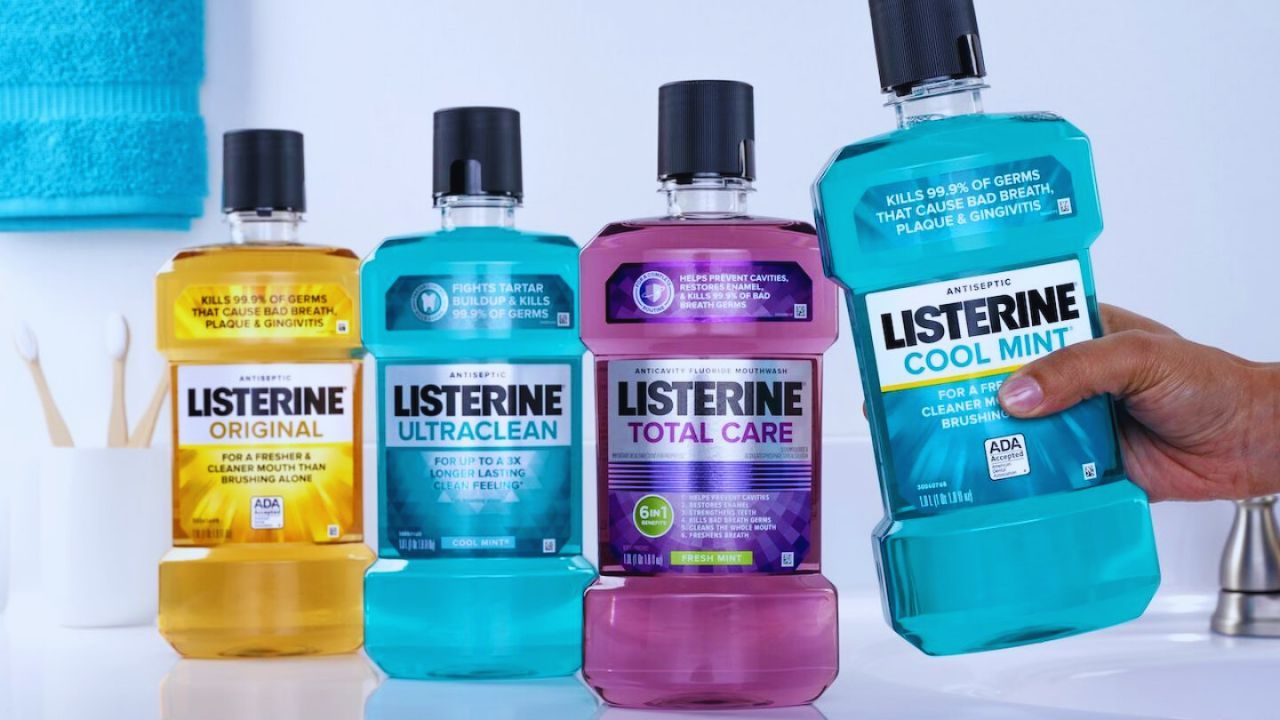 Receba amostras grátis de enxaguante bucal Listerine entregues na sua casa